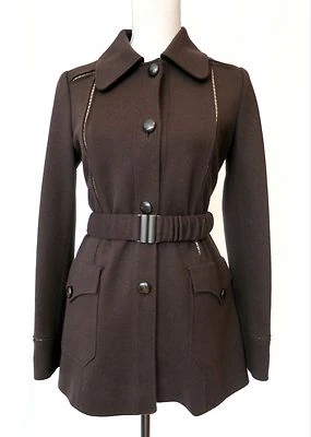 M MISSONI, Chaqueta/blazer de lana, talla 42 (IT), 4/6 (US), marrón Foto 1 de 4