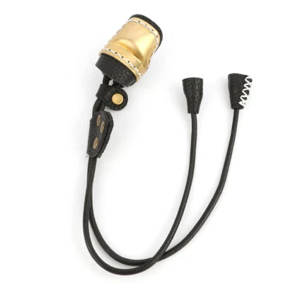 Archery Finger Guard Brass Thumb Ring Protector Gear Cow Leather Traditional Bow - Image 1 of 4