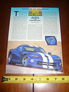 COUPÉ DODGE VIPER GTS - Artículo original - Imagen 1 de 3