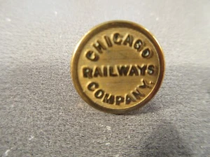 Botón brazalete uniforme Chicago Railways Company - Imagen 1 de 2