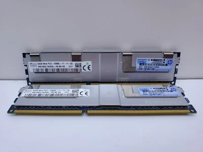 DDR3 128GB (KIT 2x64GB) Hynix 8RX4 PC3-12800L CL11 HP ECC Registered Memory  - Image 1 of 3