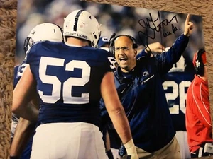 Foto firmada 8x10 Penn State Nittany Lions James Franklin PRUEBA - Imagen 1 de 2