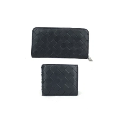 JUEGO DE 2 | Auténtica Cartera Larga Bottega Venetta / Cartera Plegable B1459/B1460/33N Foto 1 de 4