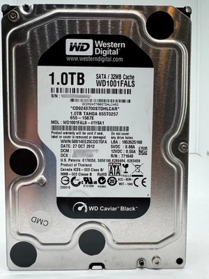 Western Digital WD1001FALS WD Black 1TB Festplatte HDD 7200 RPM SATA - 1 TB - Bild 1 von 4