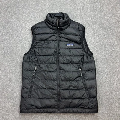Patagonia Gilet Adult X Small Black Puffer Goose Down Sweater Vest Jacket Mens - Image 1 of 4