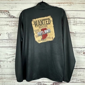 Mens Addix Black 1/4 Zip Pullover Shirt Indiana Outlaws Wrestling Performance M - Picture 1 of 5