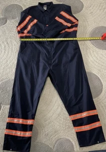 Dickies 3XL Regular Reflective Coverall Navy 3M Scotchlite VV601DN Work Suit  - Picture 1 of 6