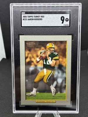 2005 TOPPS TURKEY RED #221 AARON RODGERS ROOKIE RC SGC 9 - Image 1 of 2