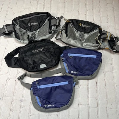 Outdoor Products Hiking/active Waist Fanny Pack LOT/5 Small-medium All EUC! - Image 1 of 4