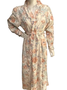 Jodie Arden Vintage NEU Baumwolle Flanell Morgenmantel groß neu aus altem Lagerbestand - Bild 1 von 4