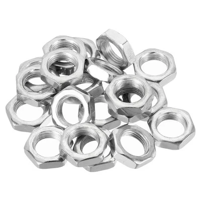 20-Pack M20x1,75 Stahl Hex Mutter verzinkte Schraube Befestigungsbolzen 8mm - Bild 1 von 4