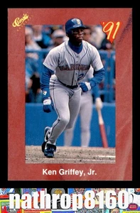 1991 Classic Travel Update Red #T1 Ken Griffey Jr.  HOF Baseball NM/NM+  10295 - Picture 1 of 4