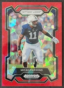 MICAH PARSONS 2024 Panini Prizm Draft Picks #31 Red Ice Prizm *Free Shipping* - Picture 1 of 2
