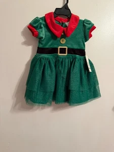 Baby Mädchen Weihnachtsmann Elfe Kleid Größe: 12 Monate - Bild 1 von 4