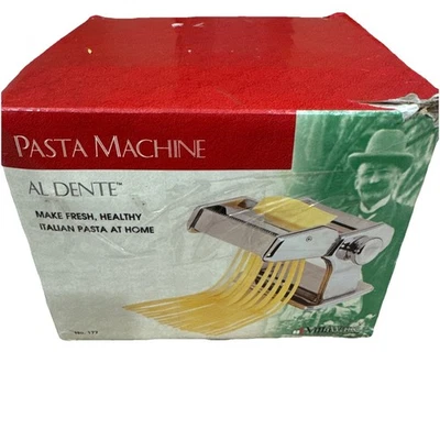 Máquina de pasta VILLAWARE AL DENTE Nº177 con manivela, abrazadera, 7 ajustes de grosor Foto 1 de 2