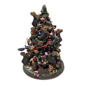 Árbol de Navidad iluminado Danbury Mint Yorkie Yorkshire Terrier perro sin estrellas funciona - Imagen 1 de 23