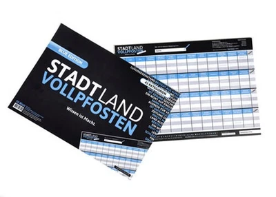 PEGASUS SPIELE GMBH +++ Spiel Stadt Land Vollpfosten - Erweiterung Blue Edition (DinA3-Format) NEU/OVP