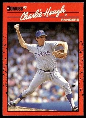 1990 Donruss Charlie Hough Texas Rangers #411 - Image 1 of 2