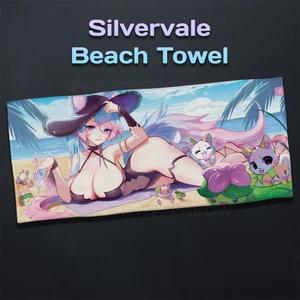 Gamersupps GG Waifu VTuber Creator Collab - Silvervale Beach Towel - PRESALE - Afbeelding 1 van 1