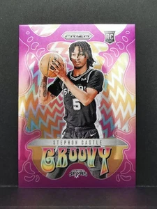 Stephon Castle 2024-25 Panini Prizm Groovy Rookie RC #1 Basketball Case Hit SSP - Picture 1 of 2