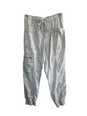 Pantalones Nicole Miller Pequeños Azul Cordón Pull On Carga Lyocell Joggers #5506 Foto 1 de 4