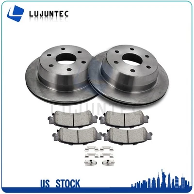 Rear Brake Disc Ceramic Pads And Rotors For 2000-2001 Chevrolet Tahoe GMC Yukon - Image 1 of 4