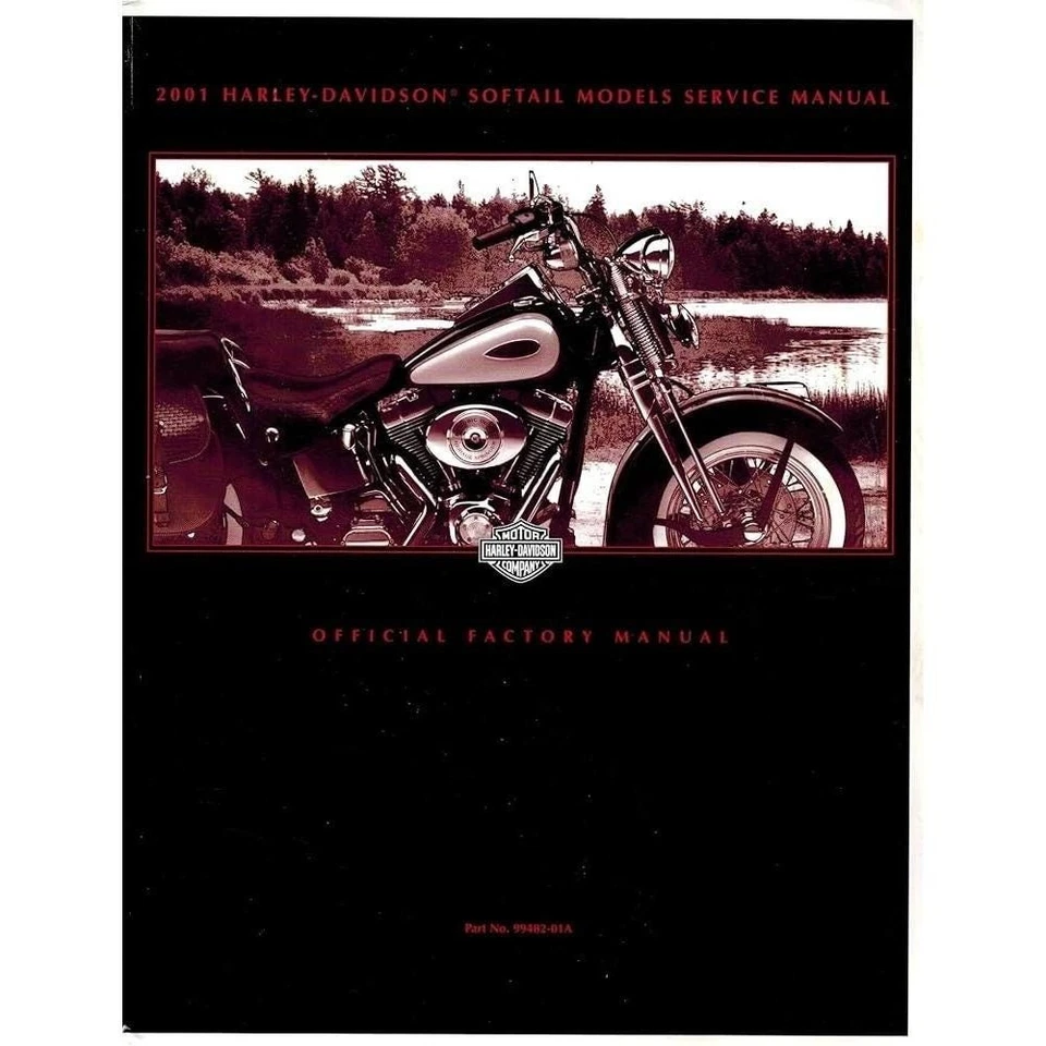 2001 Harley Davidson Softail Service Manual 99482-01A 654 pages - Image 1 of 1