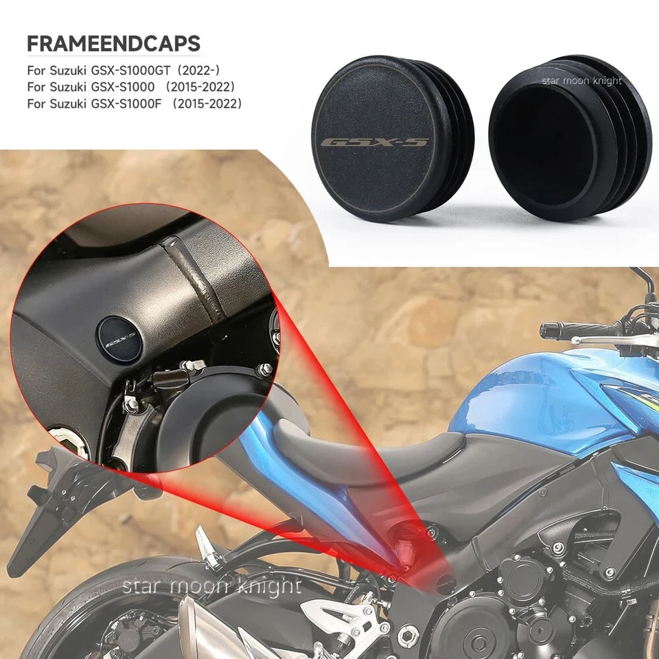 Tapas de cubierta de orificio de cuadro GSXS1000 para Suzuki GSX-S1000 GSX-S1000F GSX-S1000GT 2015- Foto 1 de 4