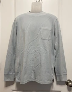 Men's Blue Long Sleeve Pocket T-Shirt Size Medium - Goodfellow & Co - Picture 1 of 7