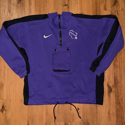 Sudadera Milwaukee Bucks Talla Med Hombres Púrpura Nike Courtside Calentamiento 1/4 Cremallera 75 Foto 1 de 3