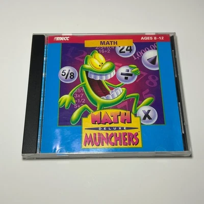 1995 Mecc Math Munchers Deluxe Ages 8-12 Version 1.0 Teach Learn Build Skills - Image 1 of 3