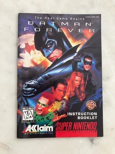 Batman Forever | Super Nintendo | Manual Only - Picture 1 of 3