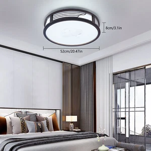 Chandelier Ceiling Fixture Wood Farmhouse Pendant Lamp Island Light Kitchen Home - Picture 1 of 15