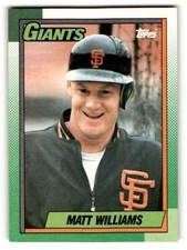 1990 Topps #41 Matt Williams    San Francisco Giants Baseball Cards EX/ ID:53570