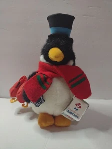 APPLAUSE PERCY PENGUIN w/Top Hat & Skates w/Tag plush 11" Holiday Vintage 1986 - Picture 1 of 6