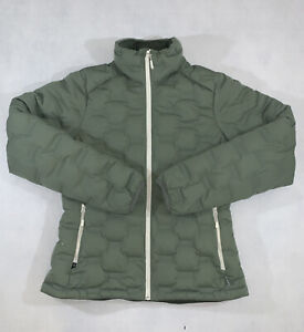 Mountain Hardwear Womens Small Nikwax Quilted Down Puffer Jacket Green