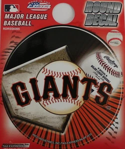 San Francisco Giants Round Decal Car Window Sticker Baseball 4.5" MLB Color - Picture 1 of 4