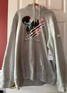 NWT NEFF Disney Mickey Mouse Hoodie L/S Sweatshirt sz XL heather gray - Picture 1 of 6