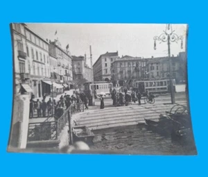 rare photographie intervention tramway rome ligne électrique caténaires cavour - Foto 1 di 9