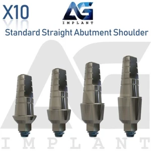 10 Standard Platform Straight Prosthetic With Shoulder Int Hex 2.42 Connection - Imagen 1 de 3
