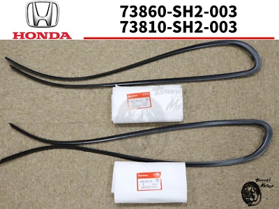 Honda CRX EF8 88-91 Cuarto Ventana Vidrio Moldura Exterior Derecha y Derecha OEM Nuevo Foto 1 de 4