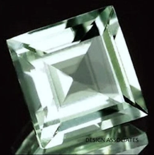 GREEN AMETHYST 7 MM SQUARE CUT AAA ALL NATURAL - Image 1 of 1