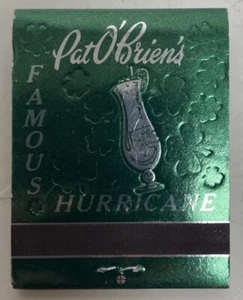 Pat O'Brien's Famous Hurricaine New Orleans, LA Matchbook - Picture 1 of 3