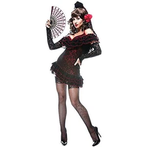 Paper Magic - French Kiss - Lady Of Spain - Women's Costume, Black/Red, X-Small - Picture 1 of 2