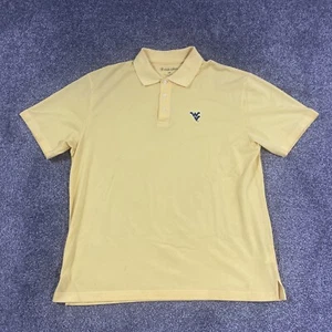 WVU West Virginia Mountaineers Campus Specialties Polo Shirt Adult Size L - Picture 1 of 12