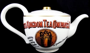 Franklin Mint 2 Cup Size Great Tea Merchants Teapot United Kingdom Tea Company - Picture 1 of 3