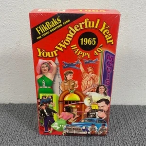 FLIKBAKS Your Wonderful Year 1965 Happy 40th VHS A Video Greeting Card 2005 New - Picture 1 of 8