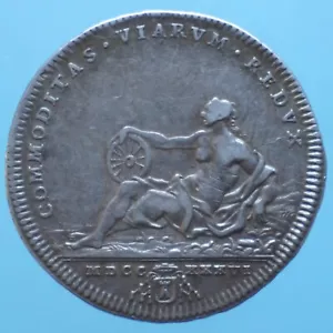 CLEMENTE XII TESTONE 1736 ROMA ARGENTO SILVER COIN BB CURRENCY COLLEZIONE - Imagen 1 de 2