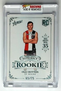 2023 AFL SELECT SUPREMACY ROOKIE - RPB35 Olli Hotton #65/75 - St Kilda Saints - Picture 1 of 3
