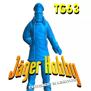 TG63 - Capitán de mar desgastado | Figura modelo a escala clásica para barcos y marítimo D - Imagen 1 de 28